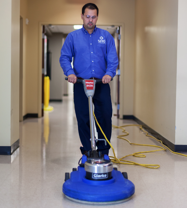 Man Cleaning Carpet
